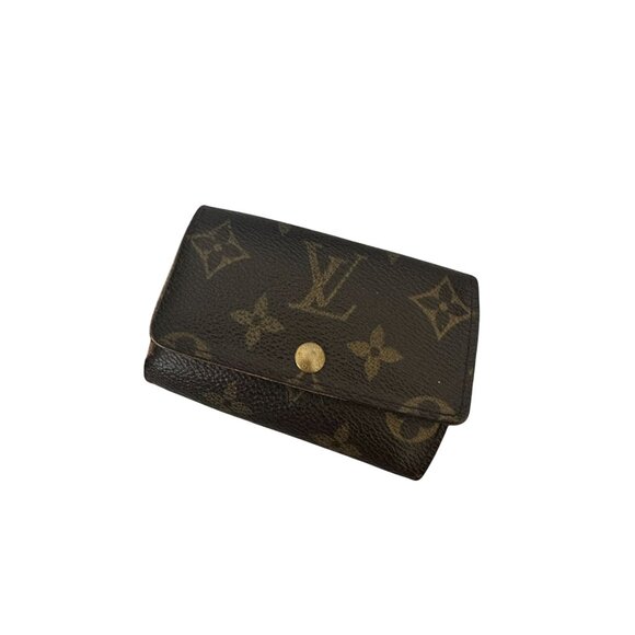 LOUIS VUITTON Vintage Logo Leather Logo Key Holder Case - Picture 3 of 8